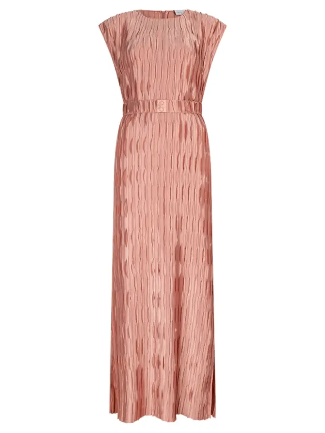 dante 6 Plissé maxi-jurk Roze
