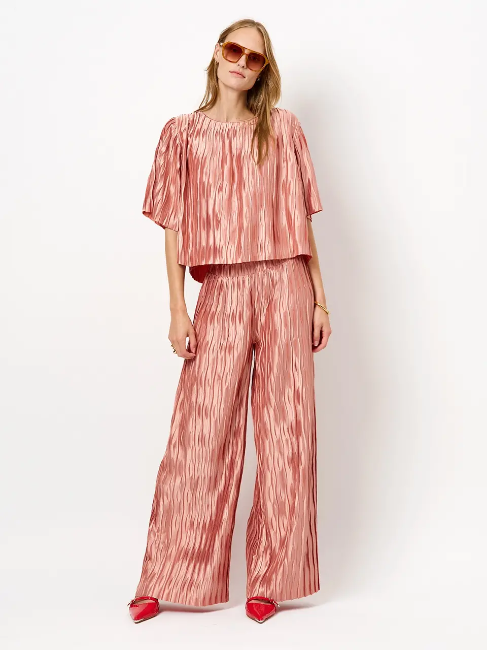 Dante 6 Plissé Top Roze