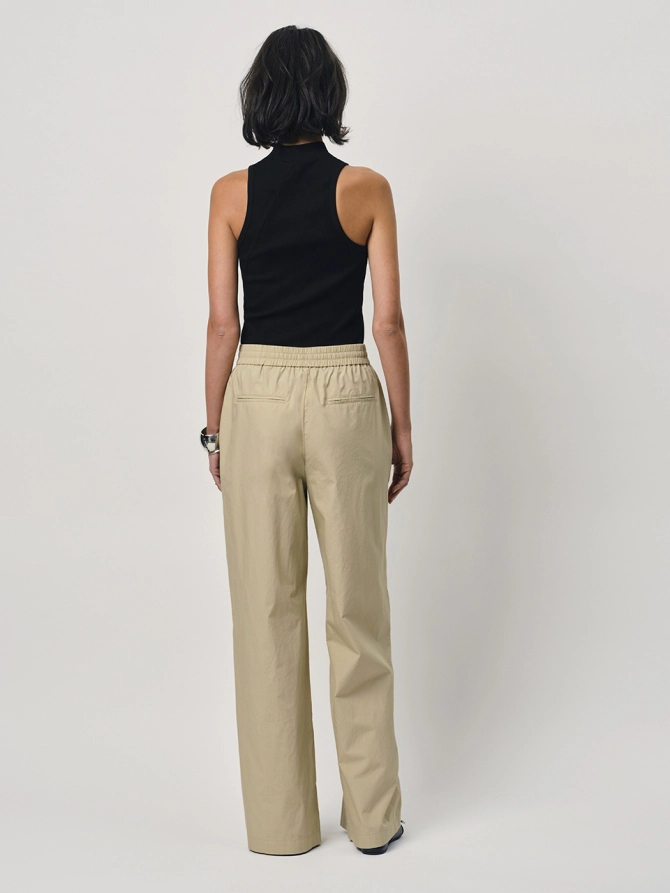 Dante 6 Poplin Broek Khaki Cream