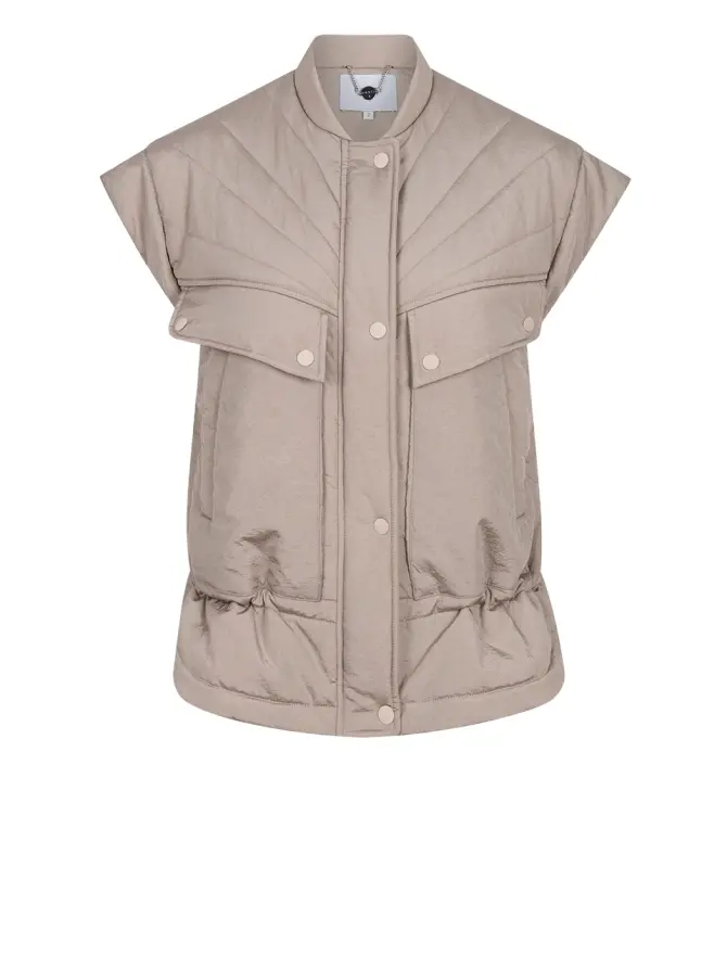 dante 6 Puffer waistcoat Taupe