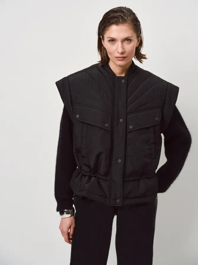 Dante 6 Puffer Waistcoat Zwart