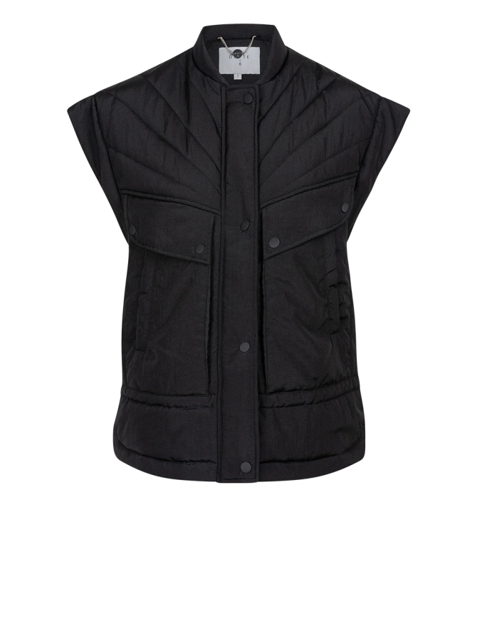dante 6 Puffer waistcoat Zwart