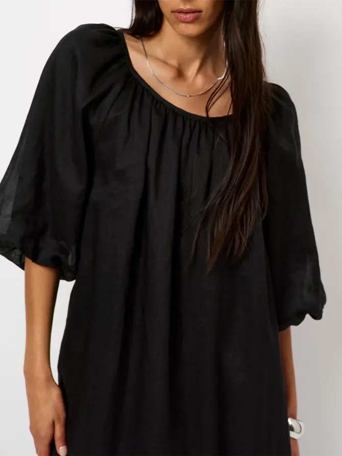 Dante 6 Ramie Maxi-jurk Zwart