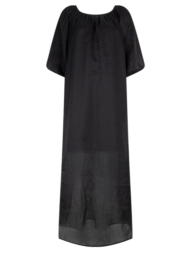 dante 6 Ramie maxi-jurk Zwart