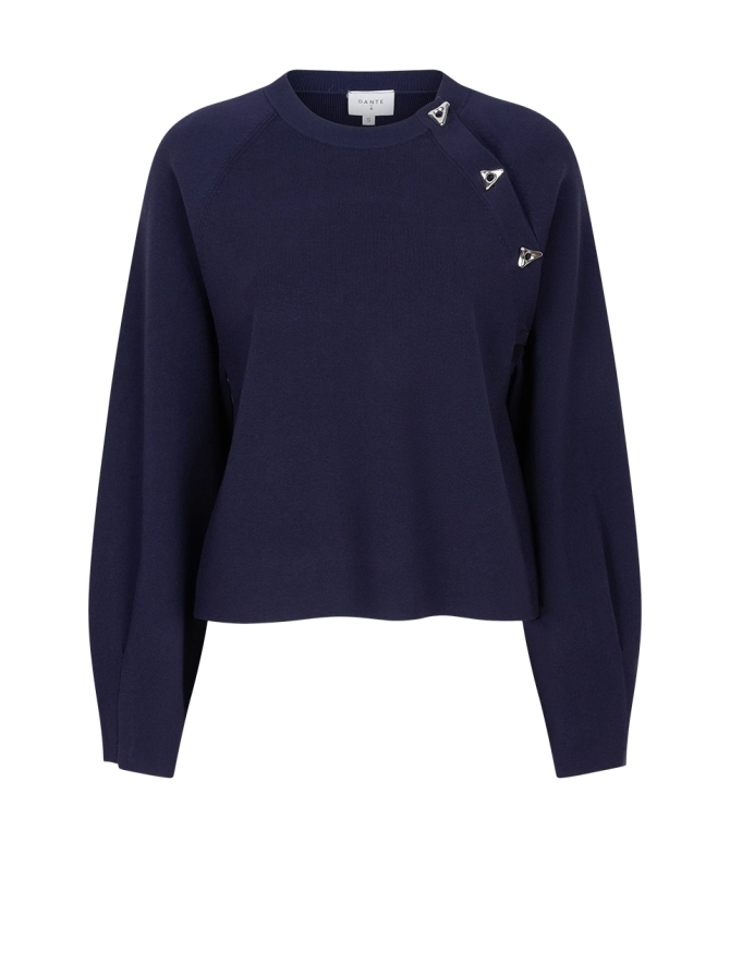 dante 6 Ronde hals trui Blauw