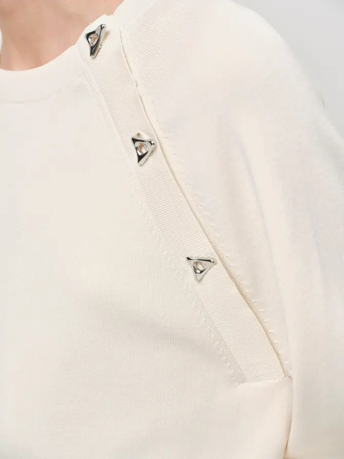 Dante 6 Ronde Hals Trui Off-white