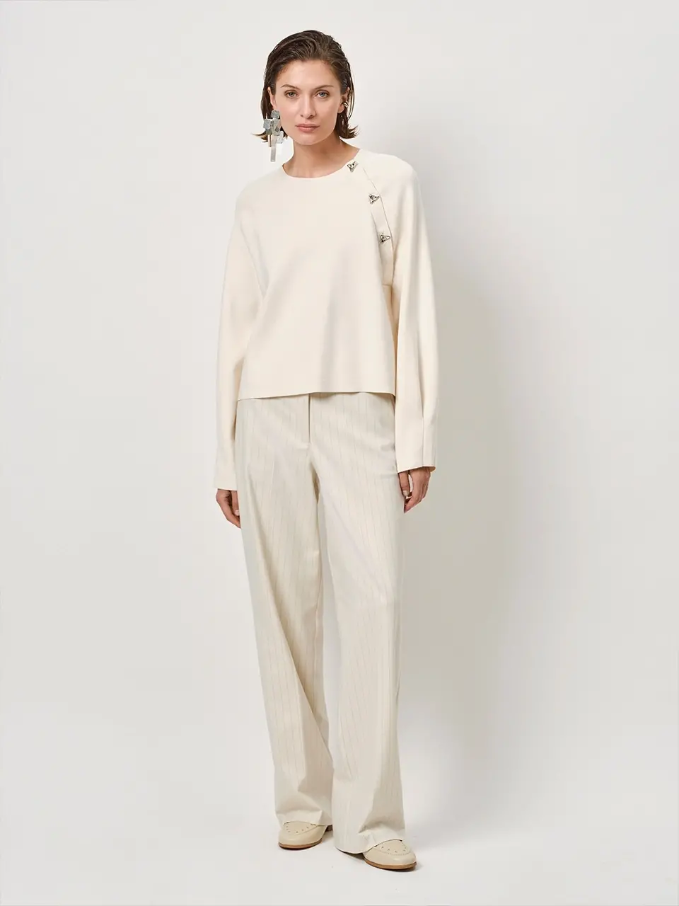 Dante 6 Ronde Hals Trui Off-white