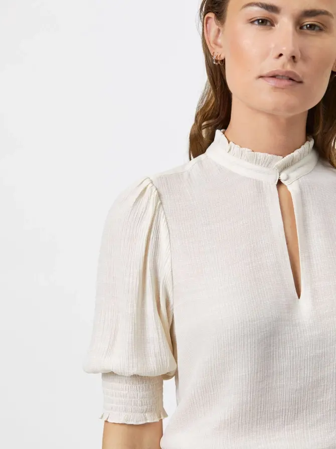 Dante 6 Ruffle Top Creme