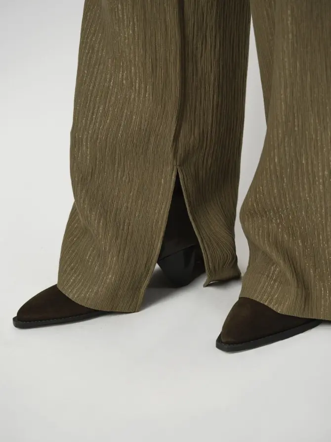 Dante 6 Ruimvallende Wijde Broek Groen