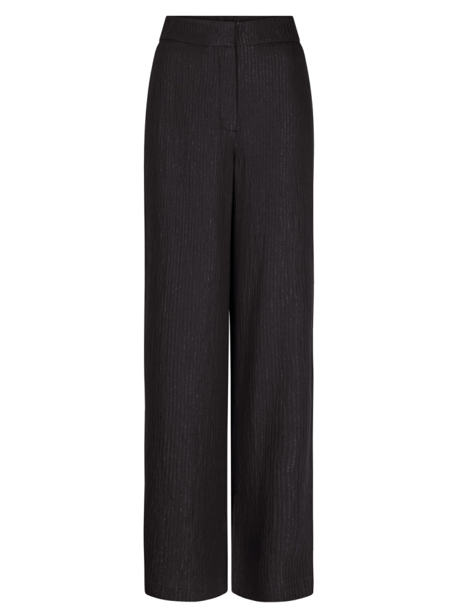 dante 6 Ruimvallende wijde broek Zwart