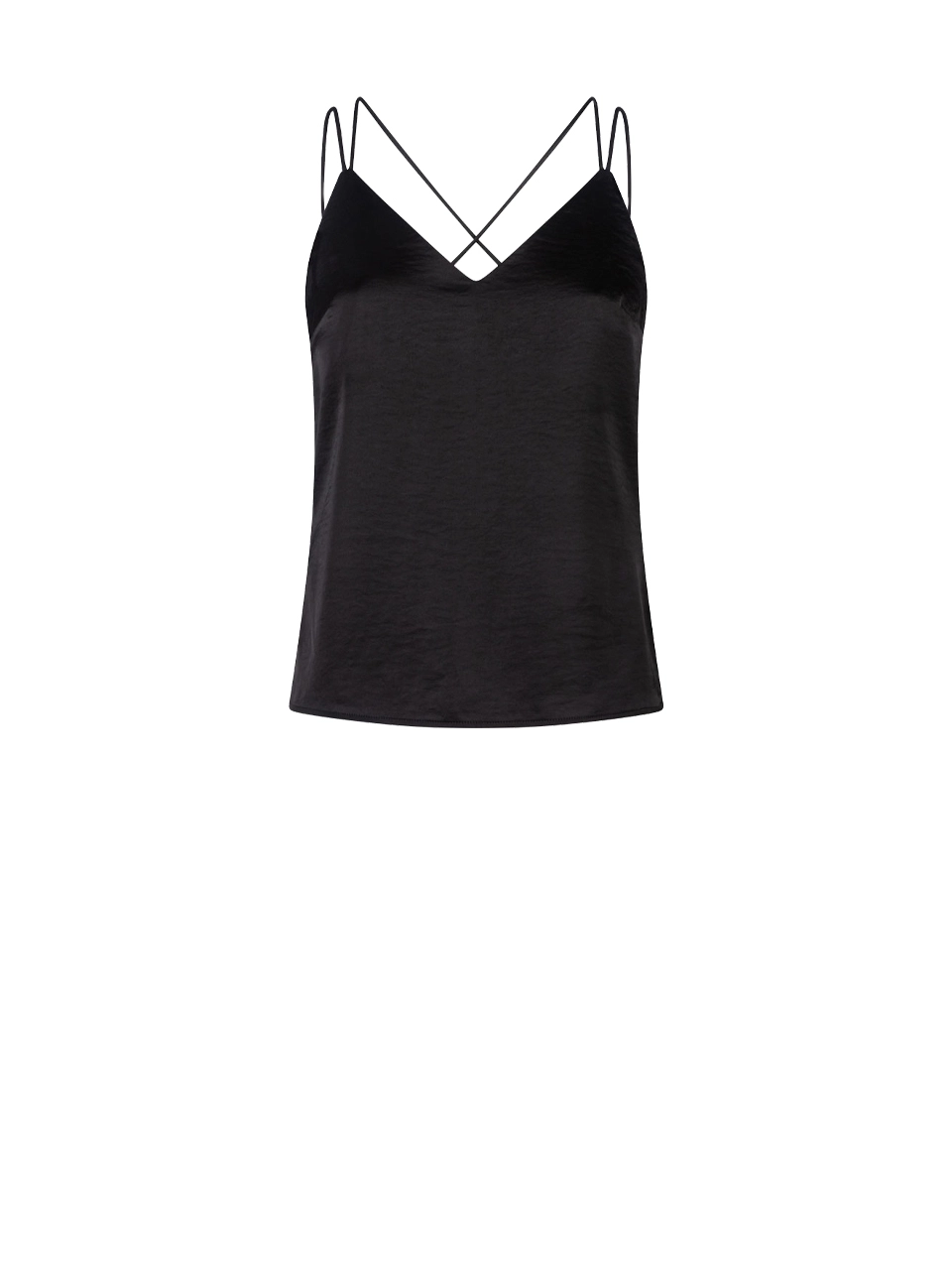 Dante 6 Satijn-look Singlet Top Zwart