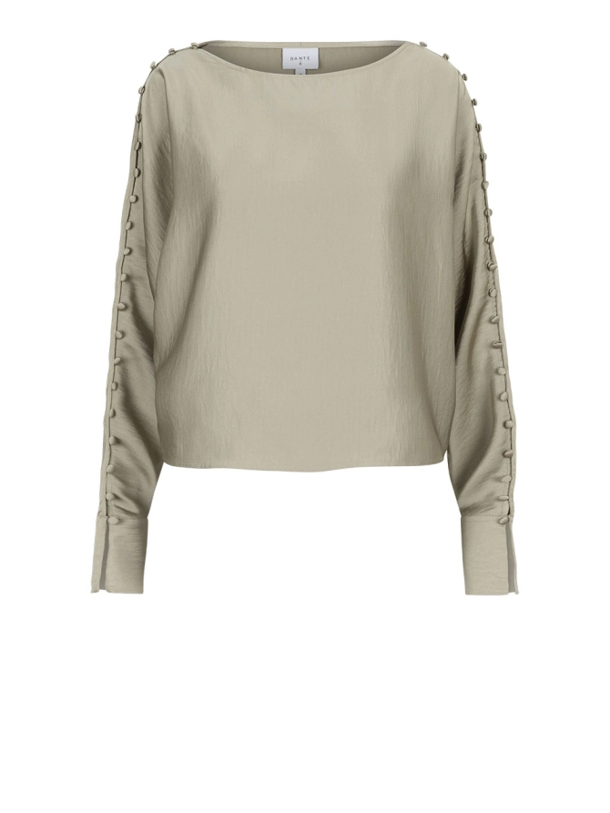 dante 6 Satin-look crop top Groen