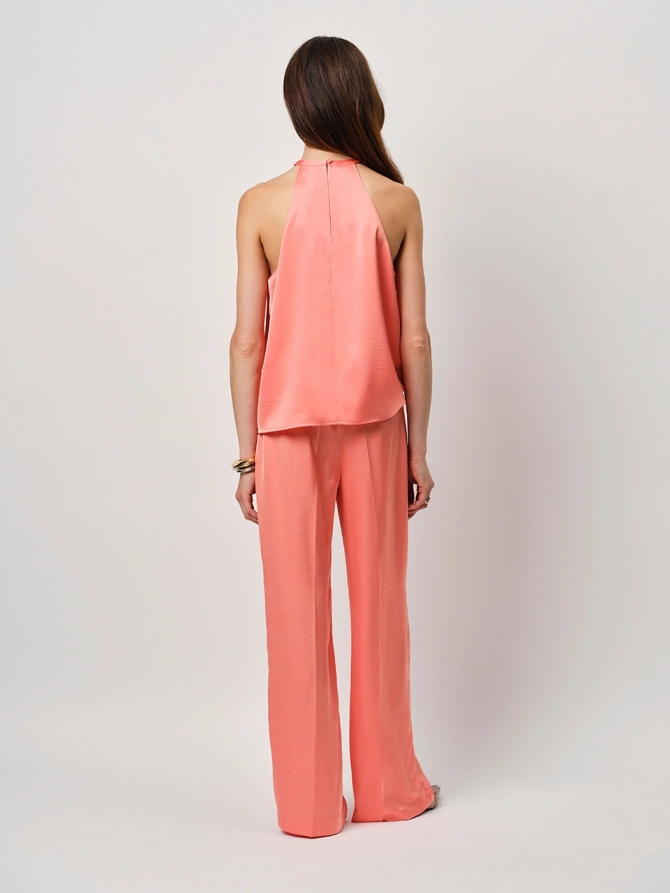 Dante 6 Satin-look Haltertop Radiant Apricot