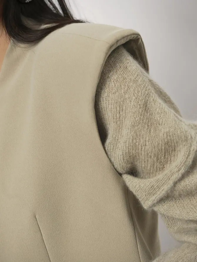 Dante 6 Single-breasted Gilet Lichtgroen