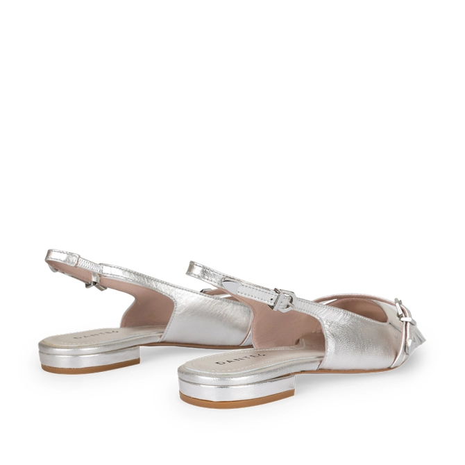 Dante 6 Slingbacks Met Franjes Sunset Silver