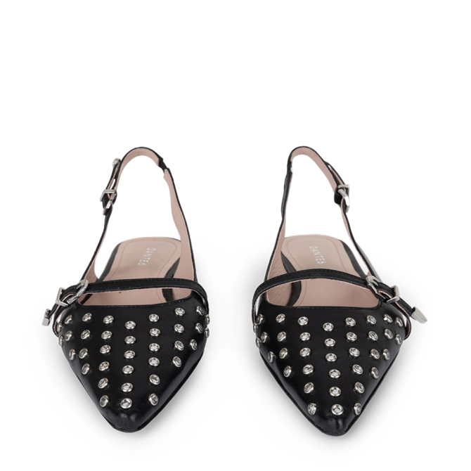 Dante 6 Slingbacks Met Studs Zwart