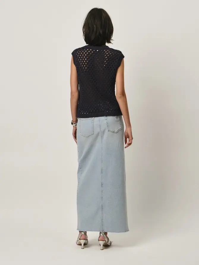 Dante 6 Strass Knit Top Donkerblauw