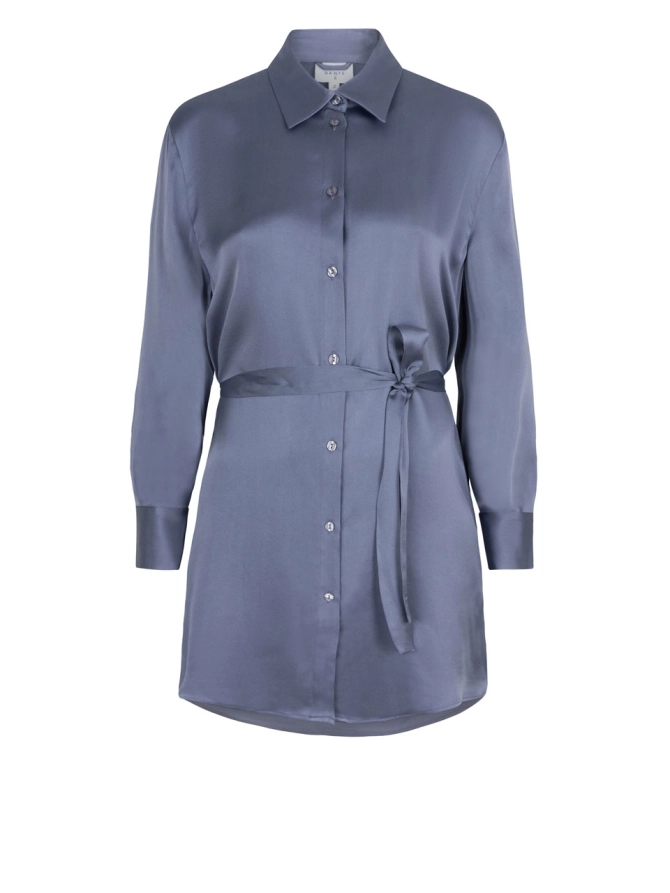 dante 6 Stretch zijde blouse Blauw