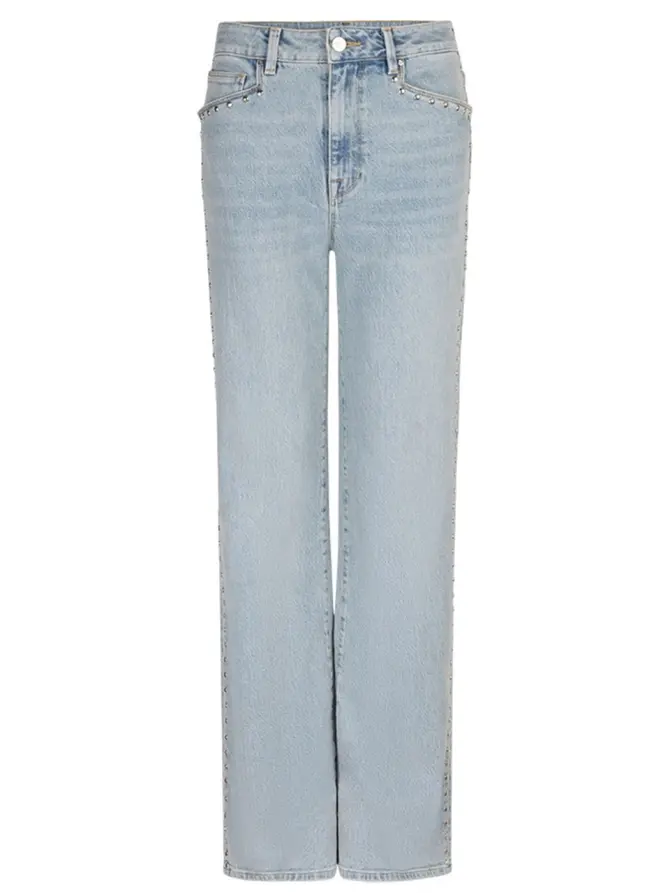 dante 6 Studded wide leg jeans Worn blue