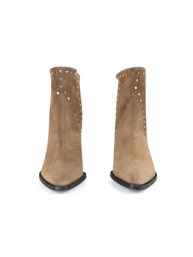 Dante 6 Suede Enkellaarsjes Donkergroen