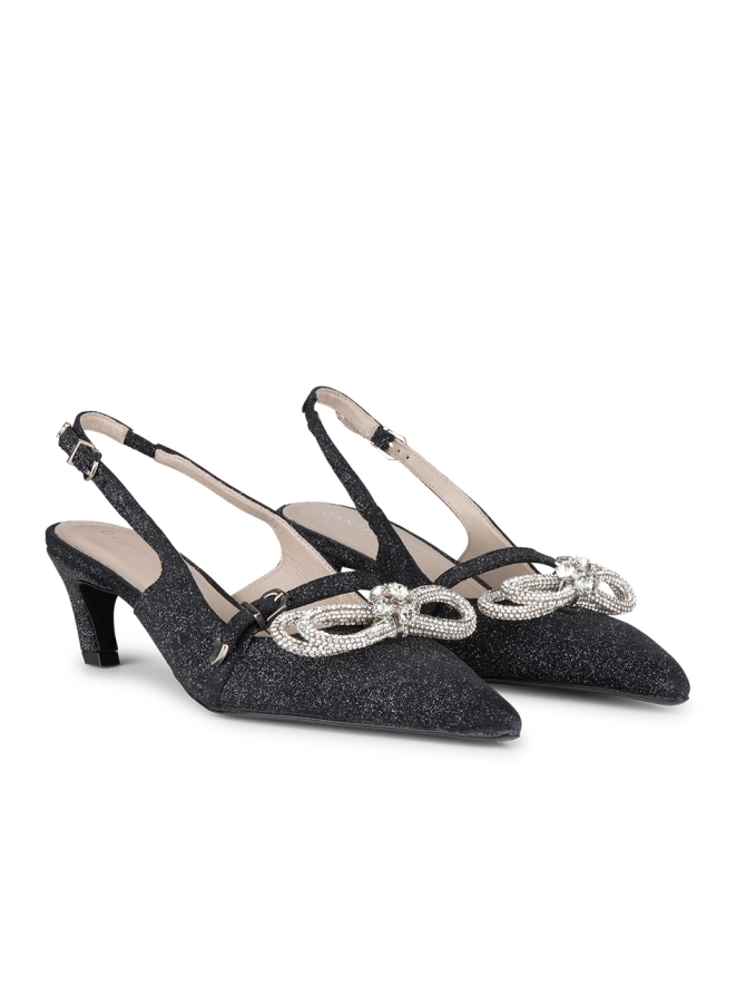Dante 6 Suède Slingbacks Zwart