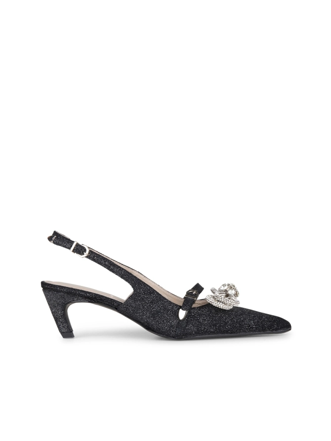 dante 6 Suède slingbacks Zwart