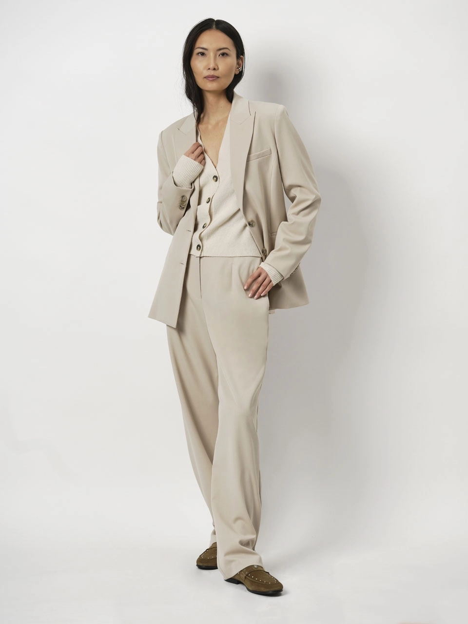 Dante 6 Tailored-fit Broek Creme