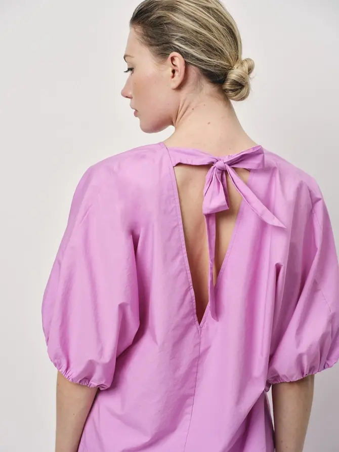 Dante 6 Top Met Ballon Mouw Roze