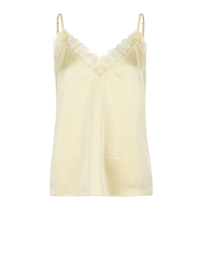 dante 6 Top met kant Geel