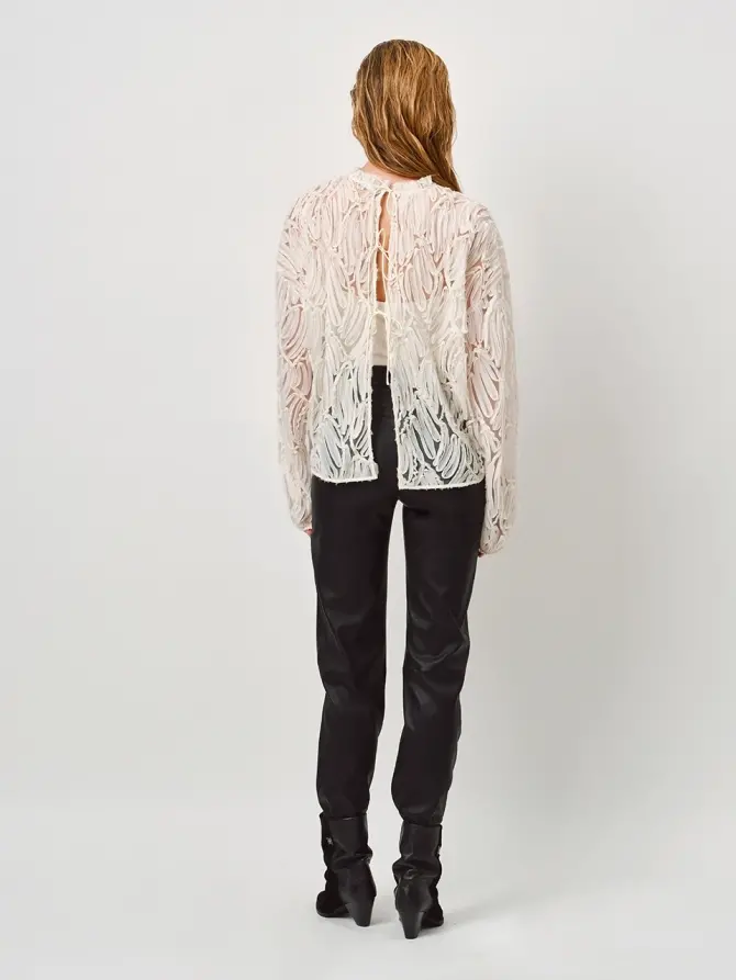 Dante 6 Top Met Strik-details Off-white
