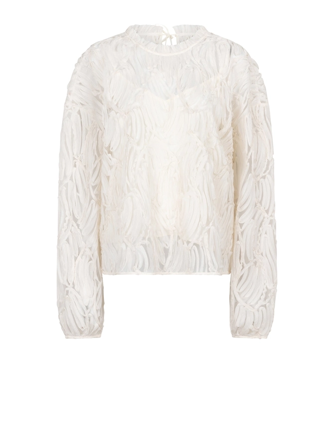 dante 6 Top met strik-details Off-white