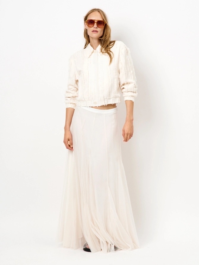 Dante 6 Tule Maxi-rok Creme