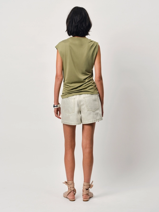 Dante 6 Twist Detail Jersey Top Groen