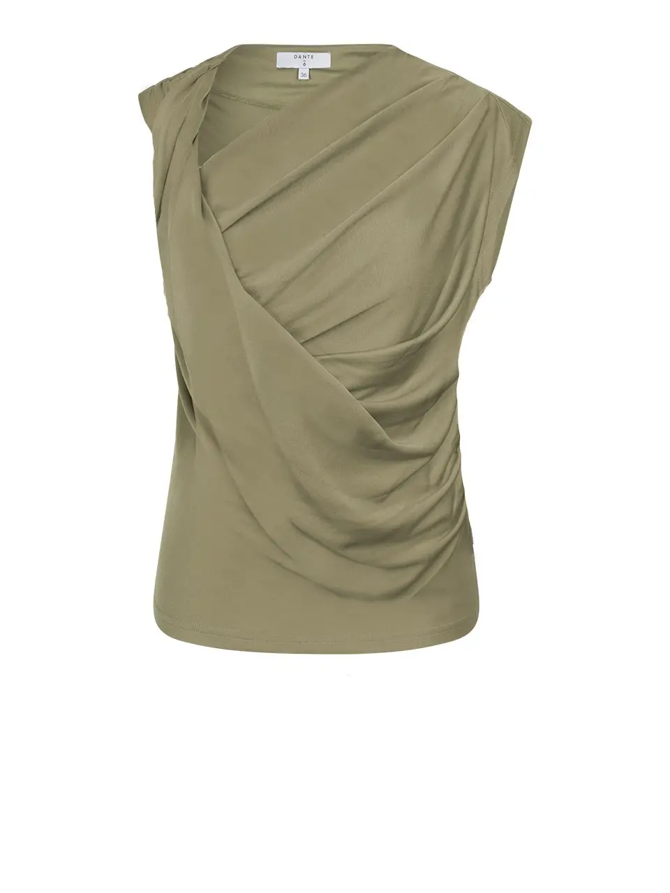 Dante 6 Twist Detail Jersey Top Groen