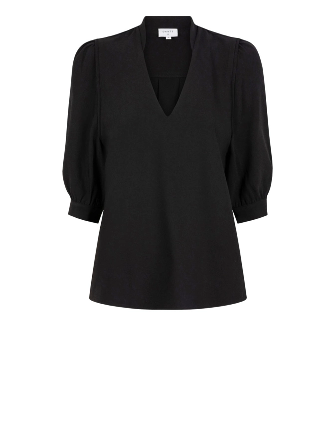 Dante 6 V-hals Top Zwart
