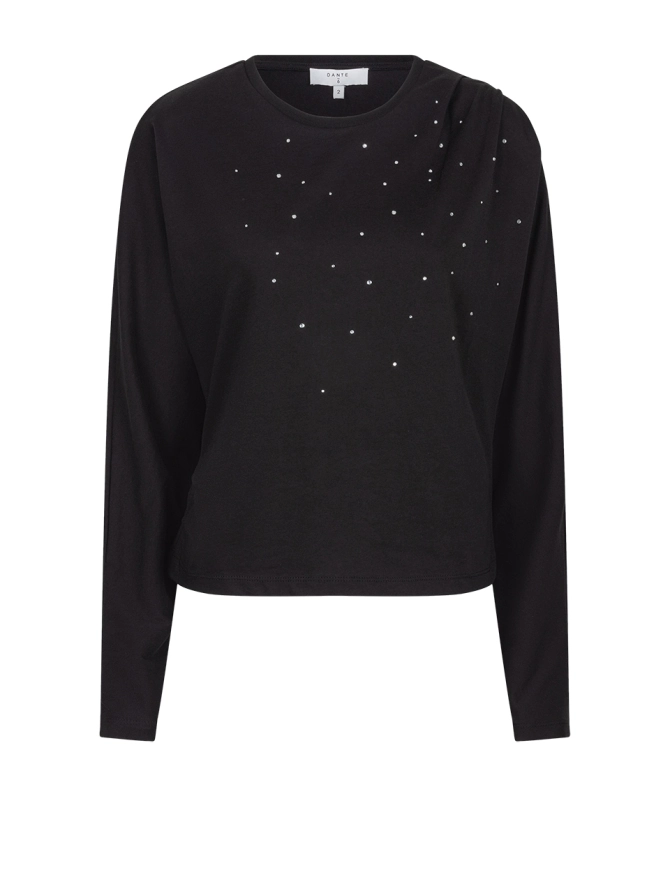 dante 6 Versierde longsleeve Zwart