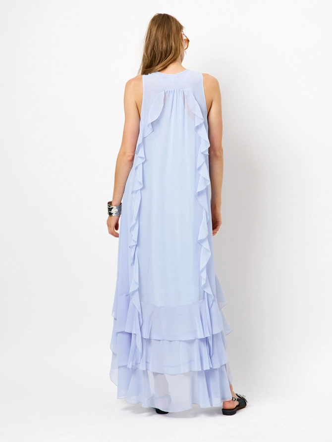 Dante 6 Volant Maxi-jurk Blauw