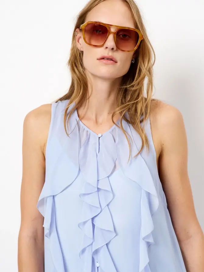 Dante 6 Volant Maxi-jurk Blauw