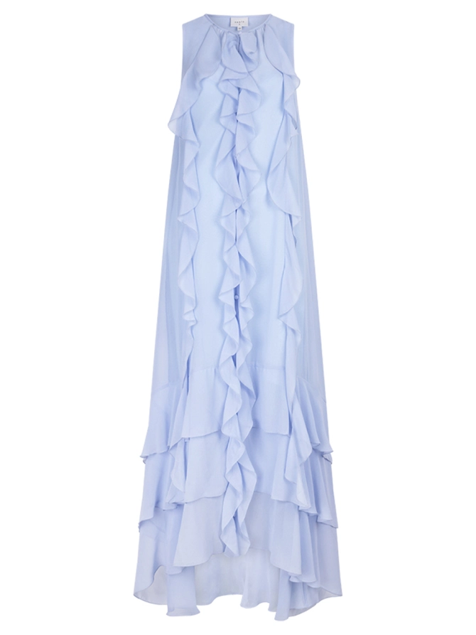 dante 6 Volant maxi-jurk Blauw