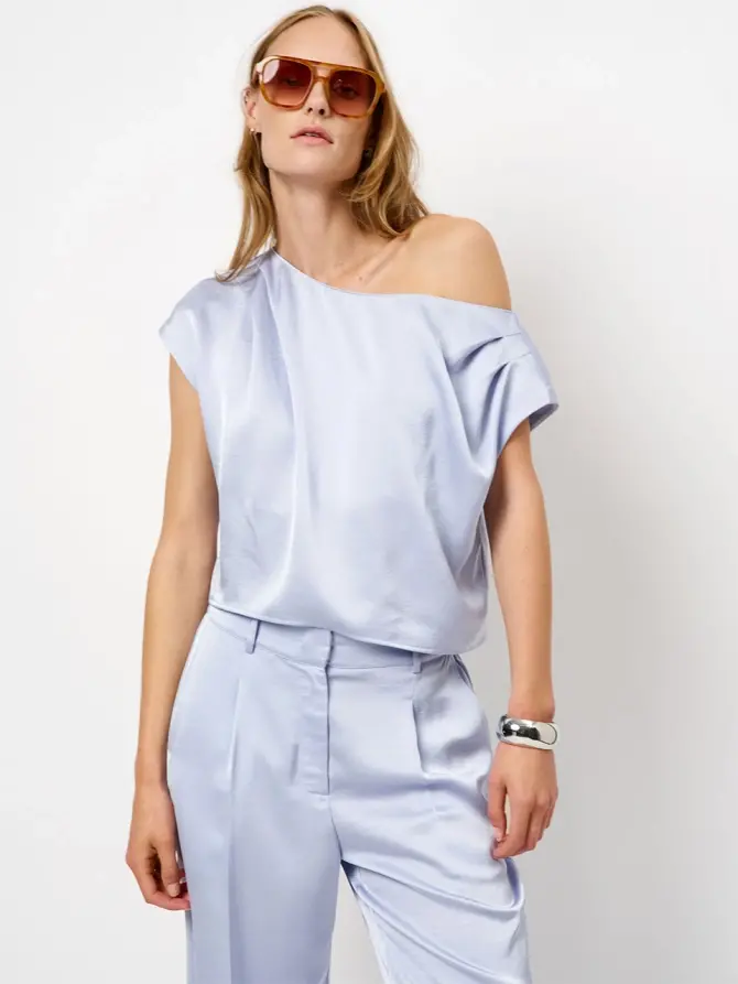 Dante 6 Wide Leg Broek Blauw