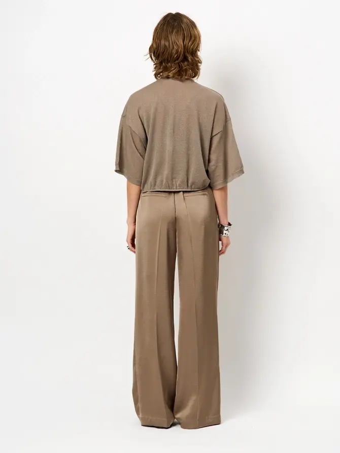 Dante 6 Wide Leg Broek Bruin