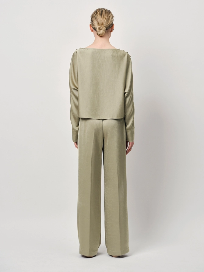 Dante 6 Wide Leg Broek Groen