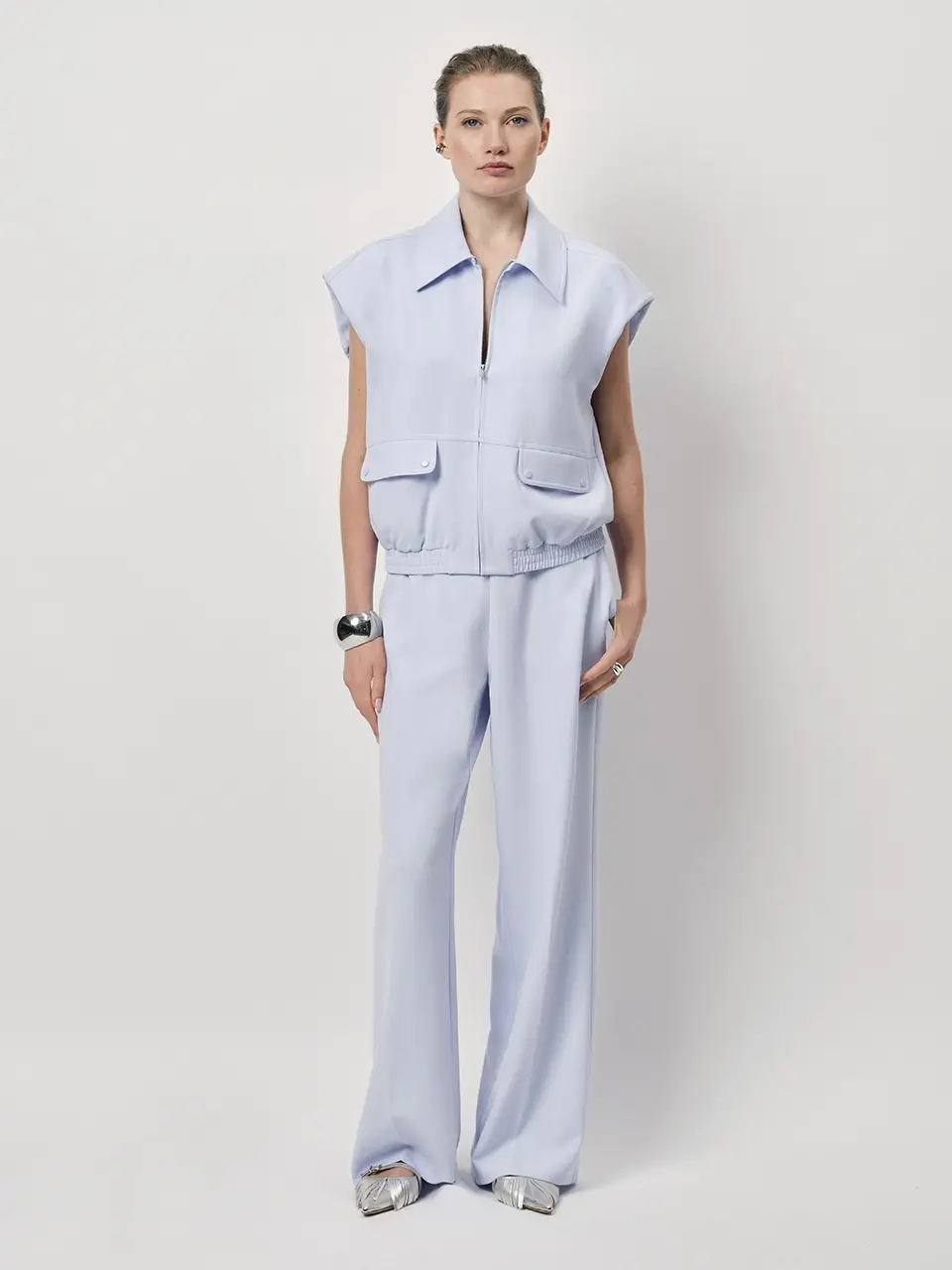 Dante 6 Wide Leg Broek Lichtblauw