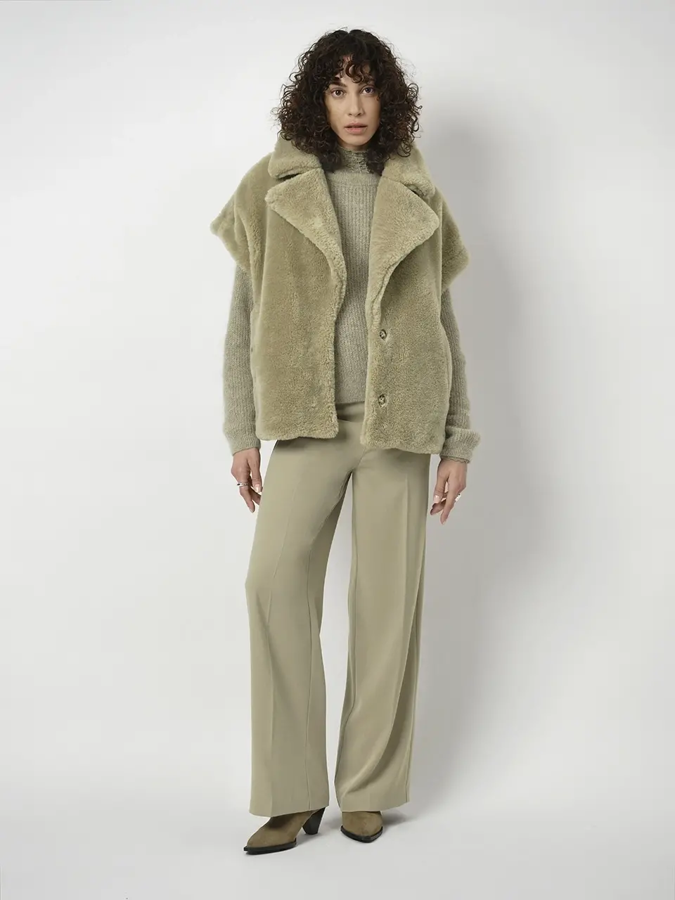 Dante 6 Wide Leg Broek Lichtgroen