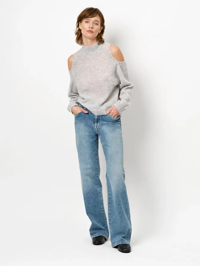 Dante 6 Wide Leg Jeans Blauw