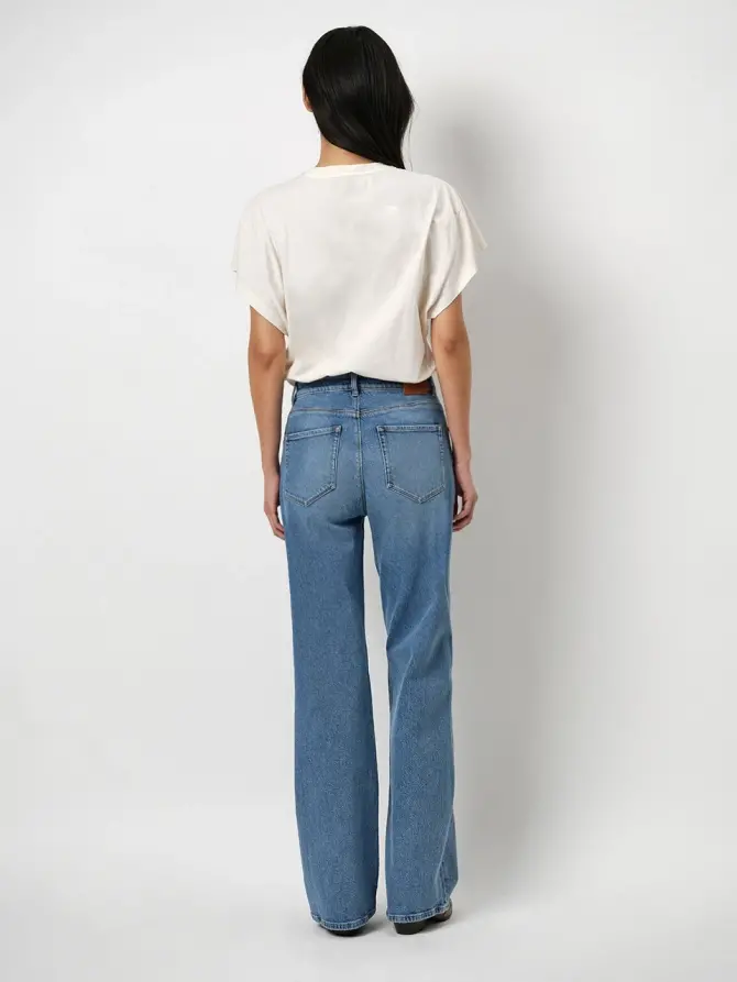 Dante 6 Wide Leg Jeans Denim Blauw