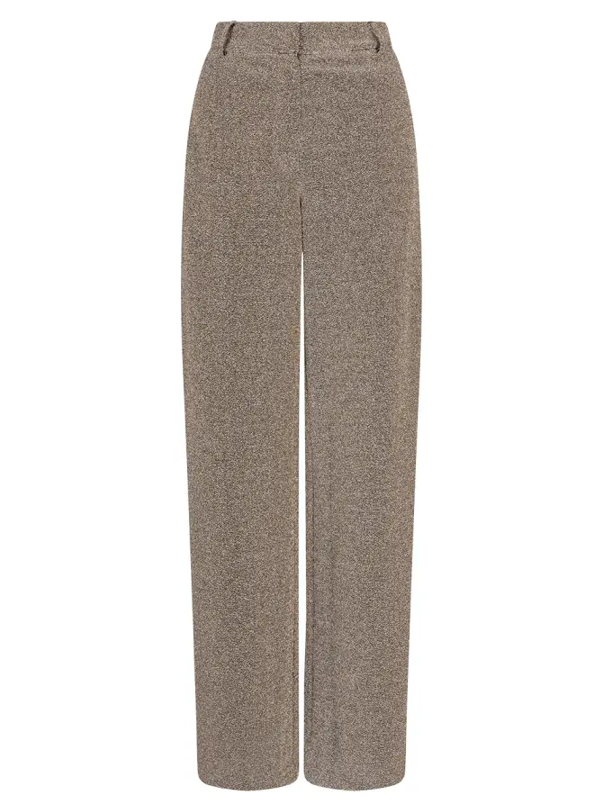 dante 6 Wijde lurex broek Champagne