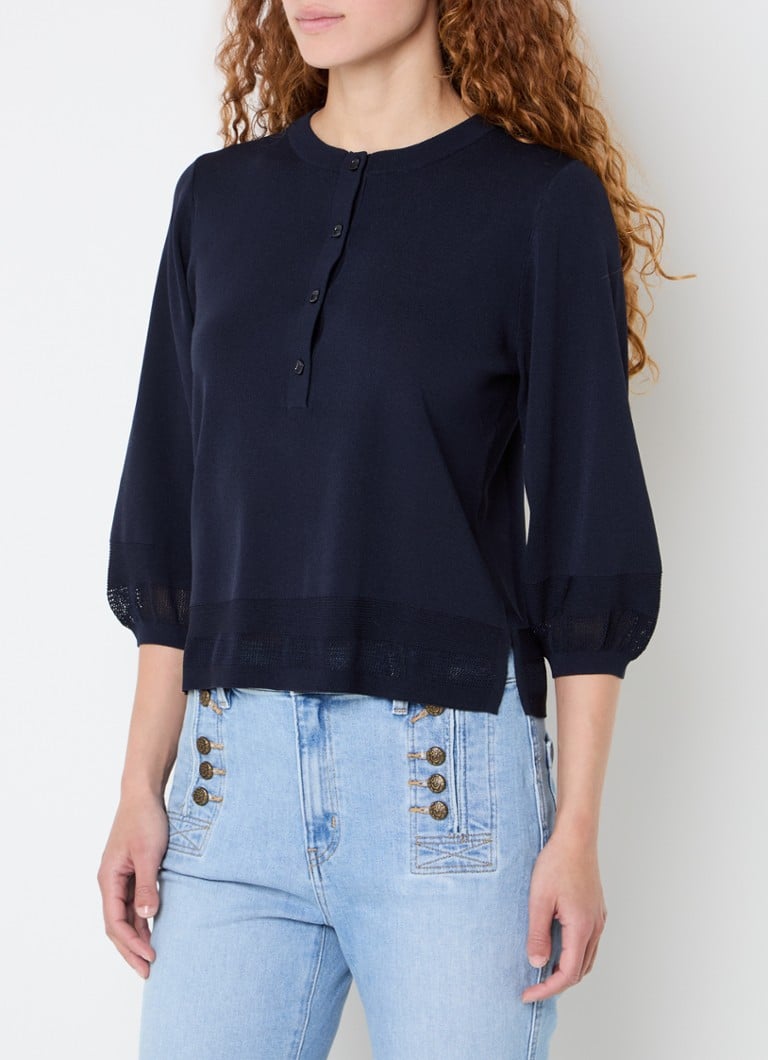 de bijenkorf Claudia Sträter Donkerblauw