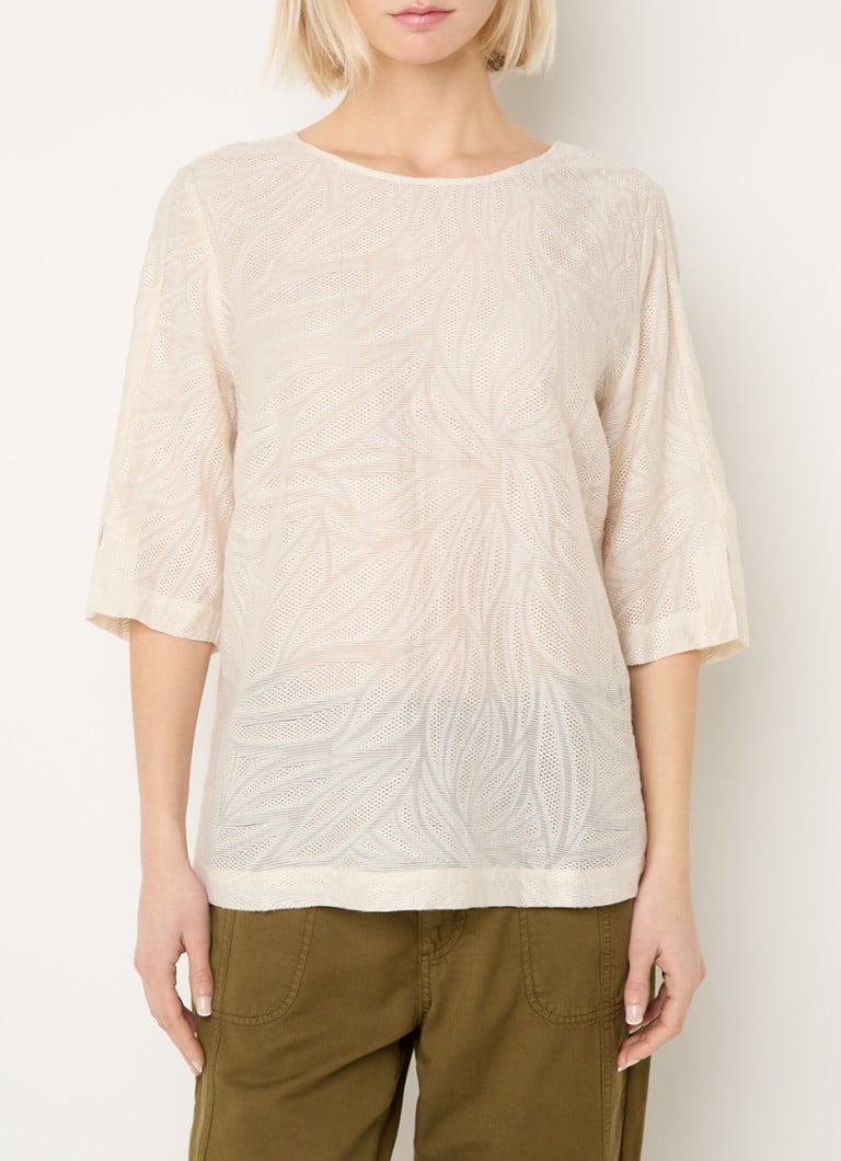 de bijenkorf Claudia Sträter Gebroken wit