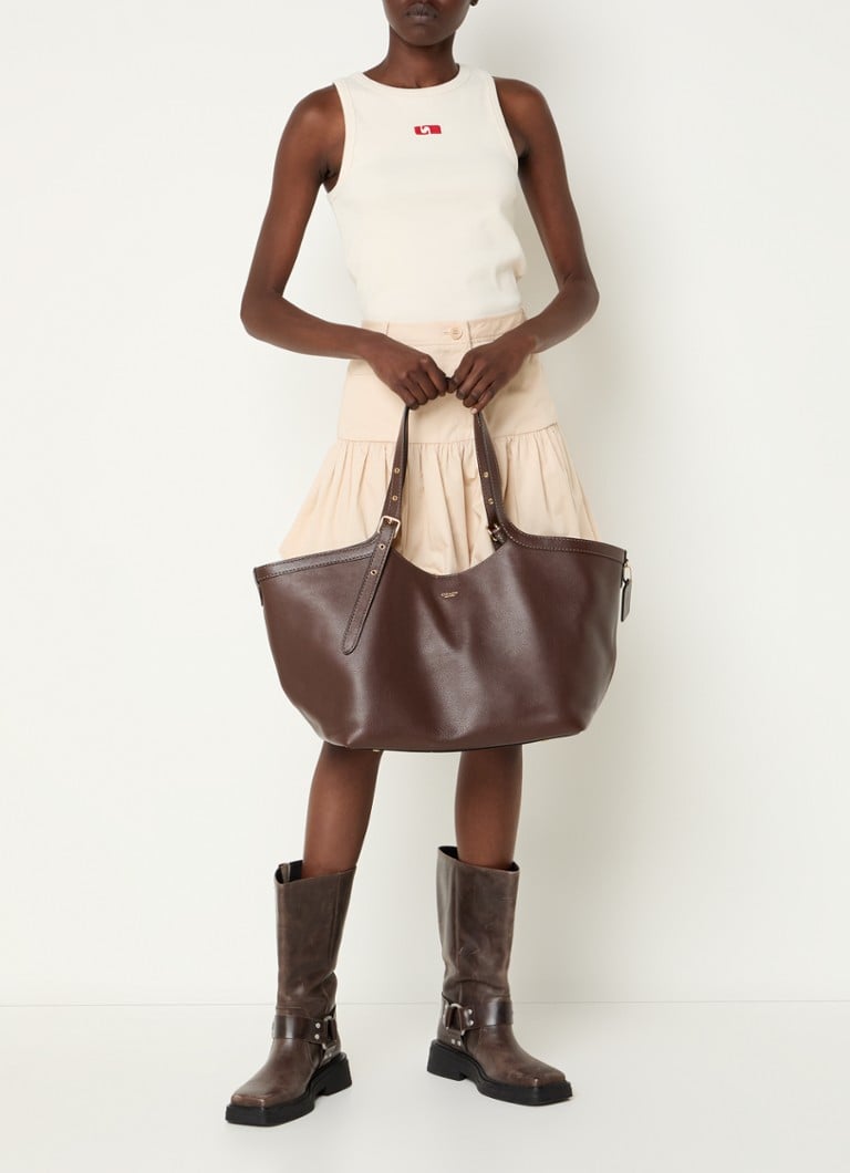 De Bijenkorf Coach Donkerbruin